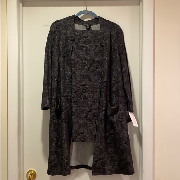 2 piece floral pattern cardigan & pant - Picture 6 of 6